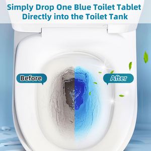 Tabletas Azules Desechables Ecológicas para Inodoro, Desodorizantes y Desincrustantes Automáticos, Limpiador de Baño - Product Image 4