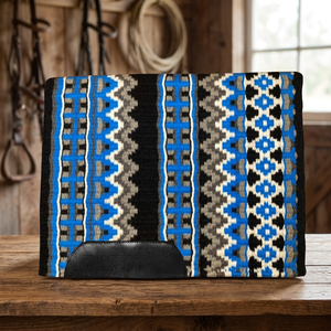 Manta de fieltro de lana de Nueva Zelanda con tela trenzada para equitación estilo western, tamaño y color personalizables - Product Image 3