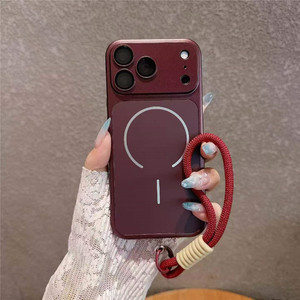 Hanging Strap Cell Phone Magnetic Case for <strong>iPhone</strong> 13 <strong>14</strong> 15 <strong>Pro</strong> <strong>Max</strong> 16 17 Air <strong>Second</strong> Change to 18 Model - Product Image 1