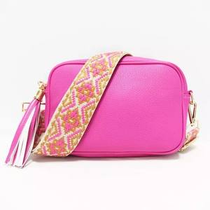 Women's Fashion Bohemian Vintage Design Pure Color PU Single Strap Shoulder <b>Bag</b> Small Square Multi-Purpose Waterproof <b>Camera</b> <b>Bag</b> - Product Image 6