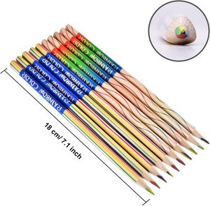 Lot <span class=keywords><strong>de</strong></span> <span class=keywords><strong>30</strong></span> crayons arc-en-ciel mixtes 4 en 1 pour enfants, crayons <span class=keywords><strong>de</strong></span> couleur assortis pour dessin <span class=keywords><strong>de</strong></span> fête, coloriage, croquis, éducation scolaire - Product Image 2