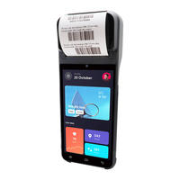Sistem POS Pintar 5,5 Inci dengan Pembaca NFC Printer Label Termal Barcode Mesin POS Android Kasir Portabel Z92