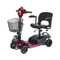 Scooter Eléctrico de Cuatro Ruedas Plegable para Personas Mayores y con Discapacidad, Motor de 24V250W, Capacidad de 120KG, Venta Caliente Transfronteriza