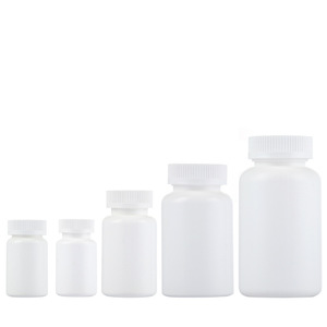 Pilflessen met kindveilige doppen Lege <span class=keywords><strong>plastic</strong></span> medicijnflessen voor huisdieren Pillenopbergpotten Schroefdoppen Sterke medicijnflessen - Product Image 5