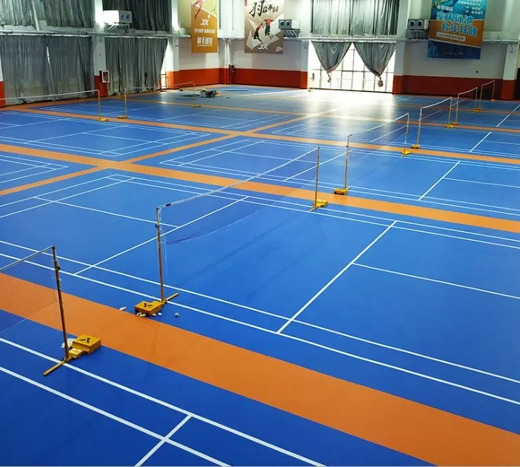Penjualan Laris 8Mm Tahan Air Kayu Lapangan Squash Tidak Licin Seperti Lantai Pvc