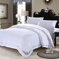 يانغتشو مصنع 100% القطن 3 سنتيمتر قطاع فندق أغطية سرير الراقية ملاءات السرير أغطية لحاف طقم ملاءة السرير