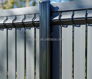 Lames d'intimité en PVC pour panneau de clôture en treillis soudé 3D, kit de lames verticales rigides 49 mm, écran d'intimité de jardin anti-UV, clôture de délimitation - Product Image 1