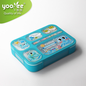 Fiambrera libre de BPA para niños, con <span class=keywords><strong>6</strong></span> compartimentos, a prueba de fugas - Product Image 3