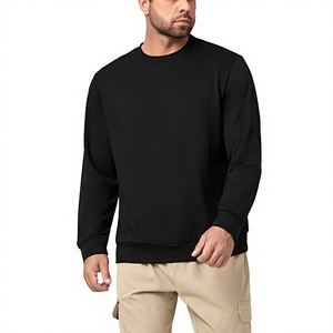 Sweat-shirt unisexe surdimensionné à épaules tombantes en tissu tricoté d'hiver, couleur unie, imprimé par sublimation numérique personnalisée, polyester/coton - Product Image 4
