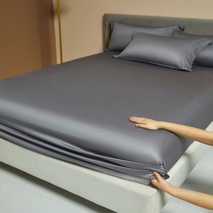 Sábana Ajustable de Algodón Suave para Camas Dobles, King y Queen Size, con Banda Elástica Antideslizante, Cubre Colchón Ajustable para Uso en Hoteles - Product Image 6