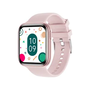 Smartwatch olahraga Android tahan air, Monitor oksigen tekanan darah pelacak detak jantung dengan panggilan Bluetooth konektivitas aplikasi