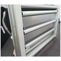 Fenêtres à jalousies sud-américaines avec moustiquaire, cadre en aluminium, volets réglables, fenêtre à jalousies