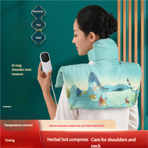 Envoltura de <span class=keywords><strong>hombro</strong></span> de artemisa eléctrica Premium Calentamiento rápido Moxa Terapia de calor para aliviar el dolor de cuello Uso en el hogar y la Oficina - Product Image 4