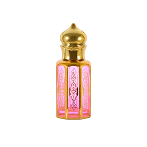 Luxuriöse Dubai Roll-on 3ML 12ML Farbige Galvanisierte Gravierte Parfüm Ätherisches Öl Roll-on Flasche - Product Image 6