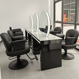 Expositor de Peluquería con Espejos de Doble Cara y Luz LED para Salón de Belleza y <span class=keywords><strong>Spa</strong></span> - Product Image 1