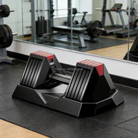 Zoshine Équipement de musculation de haute qualité pour la salle de sport, haltères réglables portables unisexes de 3 kg à 16 kg pour la musculation à domicile