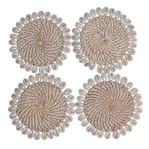 Posavasos de madera clásico con taza de cerveza redonda, juego de decoración y servicio para mesa, alfombrilla de ratán con patrón ornamental - Product Image 5