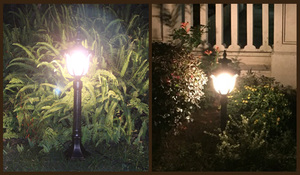 Lampe LED pour pelouse de jardin en aluminium moulé sous pression IP65 étanche lumière de voie extérieure moderne noire - Product Image 2