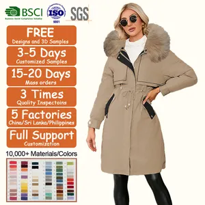 Women Plus Size Clothing Women Winter Waterproof 2pcs Set Parker Coat Down Bubble Coat Patchwork Parka Thick Cropped Jackets