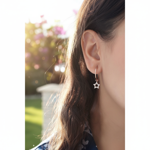 ต่างหูเงินแท้ 925 ดีไซน์รูปดาว ขนาด 1.8 ซม. ผลิตในตุรกี - Product Image 3
