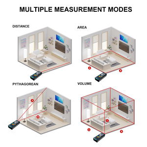 Máy đo khoảng cách hồng ngoại laser kỹ thuật số độ chính xác cao 120m Thiết bị đo laser - Product Image 4