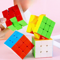 Cube magique sans autocollants de 5,5 cm, puzzle de vitesse, jouets éducatifs, jeu pour adultes, cadeaux d'anniversaire et de Noël pour enfants, adolescents et adultes