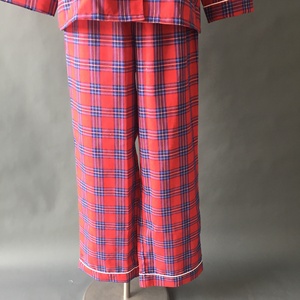 Rouge <span class=keywords><strong>Tartan</strong></span> manche longue Tailleur <span class=keywords><strong>Pyjama</strong></span> pyjamas vêtements de nuit - Product Image 3