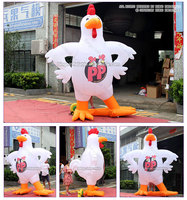 Ballon gonflable personnalisé en forme de coq, mascotte de poulet gonflable géante pour la promotion publicitaire