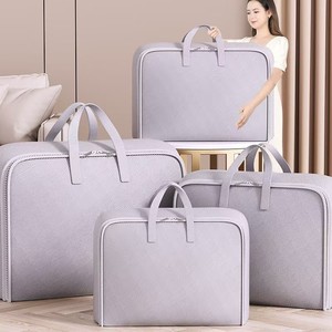 Clothing Organizer Large Moving Bags For Clothes And Blankets Durable Non Woven Fabric Rectangle Shape Bedroom Use - Product Image 4