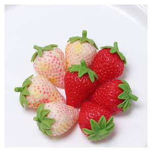 Mini modèle de Fruit d'été en PVC, pastèque, pomme, fraise, cerise, Orange, Mini modèles pour boissons, décorations Diy, Offre Spéciale - Product Image 4