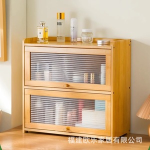 Customized desktop storage <b>boxes</b>, cabinets, <b>tea</b> set display cabinets, tableware and cosmetics storage cabinets, kitchen shelves - Product Image 2