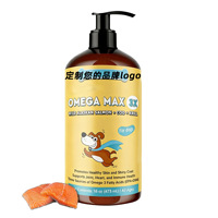 Complément Nutritionnel à l'Huile de Poisson de Mer Profonde de Saumon Sauvage pour Chats et Chiens - Favorise une Belle Fourrure et la Santé