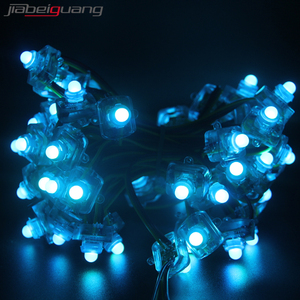 Kỹ thuật số không thấm nước 12mm 5V 12V ws2811 ucs1903 ws2818 sm16703 phẳng vuông giáng sinh RGB pixel <span class=keywords><strong>LED</strong></span> ánh sáng - Product Image 6