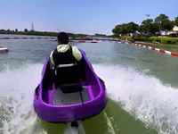 Mini jet ski électrique, bateau à pédales, kart à pédales rapide, en matériau FRP PE, certifié CE, à vendre