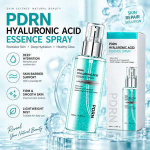 Spray Facial Ligero con Suero de Ácido Hialurónico PDRN, Ceramida NP y Colágeno Hidrolizado, Suero Hidratante 100ml - Product Image 4