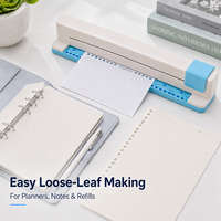 Perforatrice multi-trous A4 professionnelle en ABS+ZN pour reliure de feuilles mobiles, scrapbooking et bureau (lot de 30)