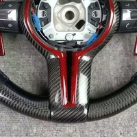 Volant de voiture rouge pour BMW F80 E71 E90 F10 F20 F30 F32 F31 F25 X1 X2 X3 X4 X5 X6 M3 M4 M5 Volant en fibre de carbone