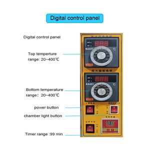 Appareil de cuisine, pain et pizza, machine de boulangerie, gaz commercial, four de pont mexicain avec 9 plateaux - Product Image 3