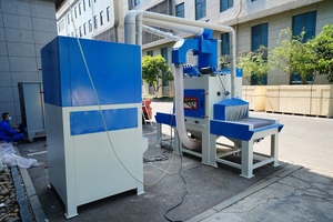 High Efficiency Automatic Conveyor Belt Sand Blasting Machine for Long Metal Workparts - Product Image 6