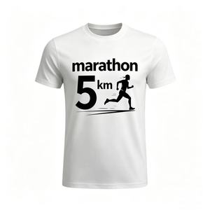 HOT Sports T-shirts <b>Polyester</b> Custom LOGO Sublimation <b>Tshirts</b> Printing Promotional Blank Marathon Race Running t Shirt - Product Image 1