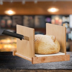 Trancheuse à pain <span class=keywords><strong>de</strong></span> qualité supérieure, idéale pour <span class=keywords><strong>le</strong></span> pain fait maison ou <span class=keywords><strong>le</strong></span> pain acheté en boulangerie, trancheuse à pain manuelle en bambou - Product Image 1