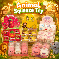 Coffret Cadeau de Jouets Squishy Géants Animaux Dinosaure Grenouille en TPR, Jouets Sensoriels Anti-stress, Vente en Gros, Cadeaux de Fête, Prix de Carnaval, Machine à Griffes, OEM