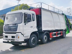 รถบดอัดขยะ 14 คิวบิกเมตร ควบคุมระยะไกล โครงรถตงเฟิง ใหม่ สำหรับบริการเก็บ<span class=keywords><strong>ขยะ</strong></span>และทำความสะอาด - Product Image 2