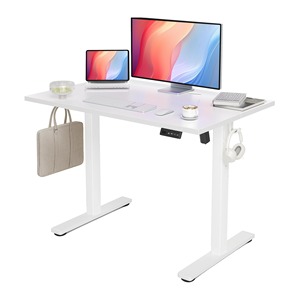 Marco de escritorio de oficina inteligente moderno: elevación eléctrica de un solo motor ajustable en altura, mesa de ordenador de pie ideal para oficinas - Product Image 6