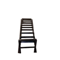 Lot de 2 rampes de service antidérapantes noires 2T pour l'entretien des camions en atelier