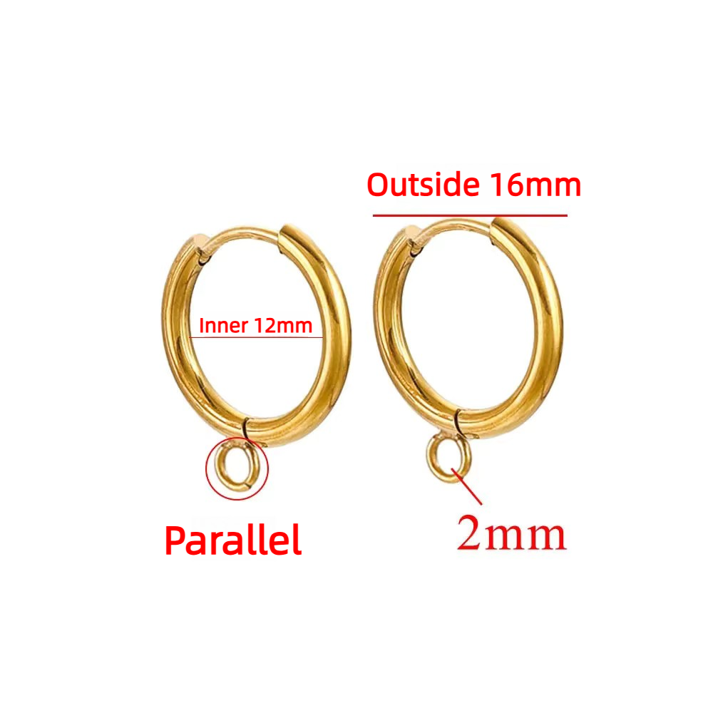 Parallel gold - inner 12mm, outer 16mm