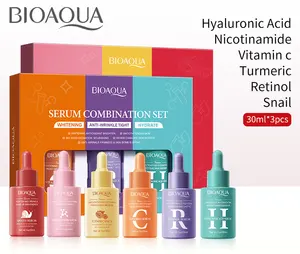 Hydrating natural anti aging skin care serum set collagen face serum set vit c retinol turmeric hyaluronic acid vitamin c serum
