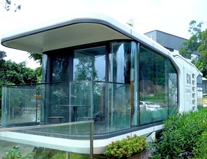 Casa Prefabricada Modular Móvil Tipo Cápsula Espacial Moderna con Estructura de Acero, Contenedor Portátil para República <span class=keywords><strong>Dominicana</strong></span>, <span class=keywords><strong>Casas</strong></span> Prefabricadas Pequeñas <span class=keywords><strong>en</strong></span> <span class=keywords><strong>Venta</strong></span> - Product Image 4