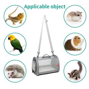 2025 gran oferta al aire libre pájaro hámster jaula mochila transparente portador de animales pequeños 360 vista para periquitos canarios bolsa para mascotas - Product Image 3