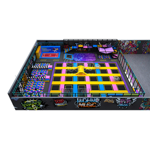 China Manufacturer 350 Sqm Commercial Indoor <b>Trampoline</b> Jump Zone Indoor Bounce Park for Kids - Product Image 2